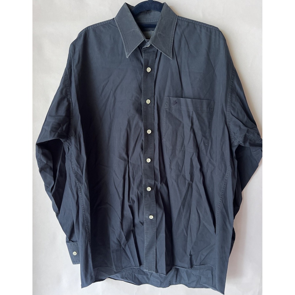 Kenzo‎ Blue Collared Chest Pocket Button Down Shirt Size M